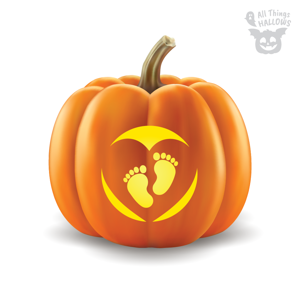 Baby Feet Pumpkin Stencil