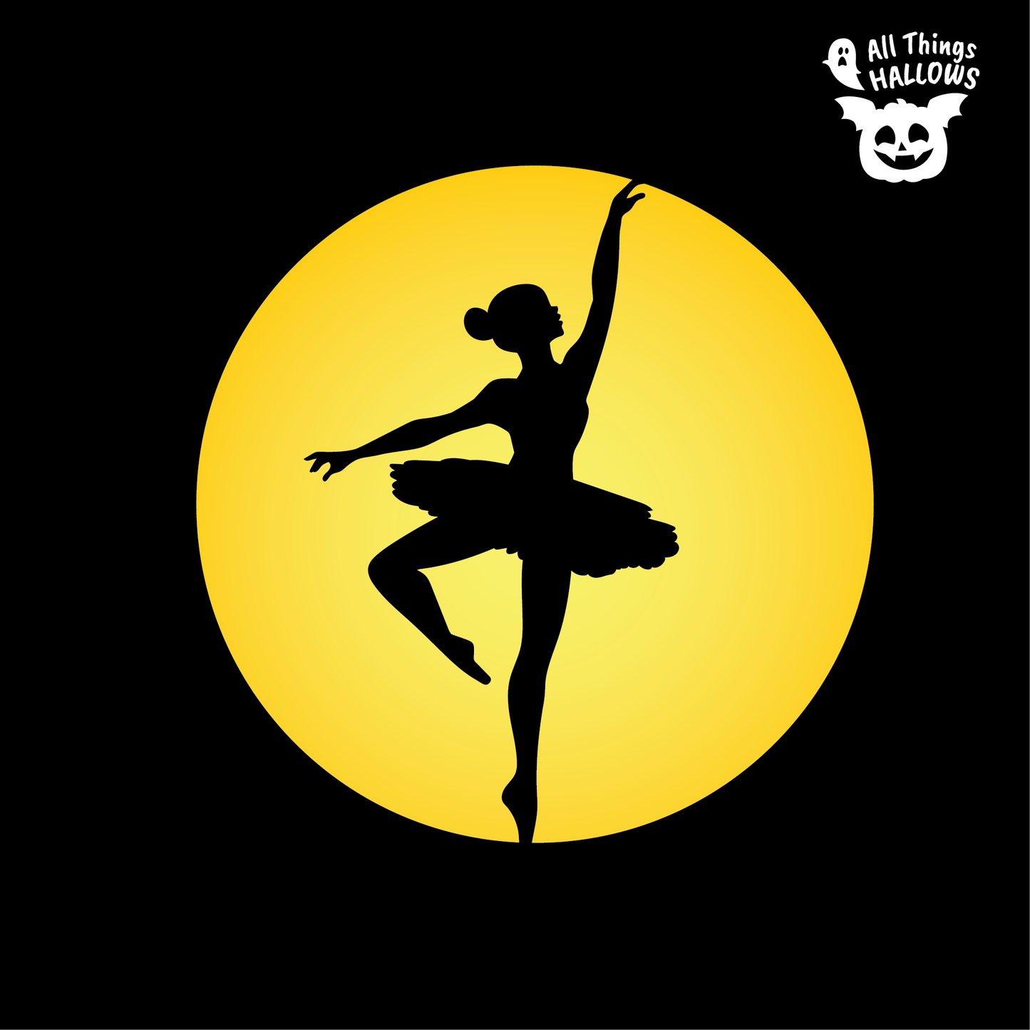 Ballerina Pumpkin Stencil
