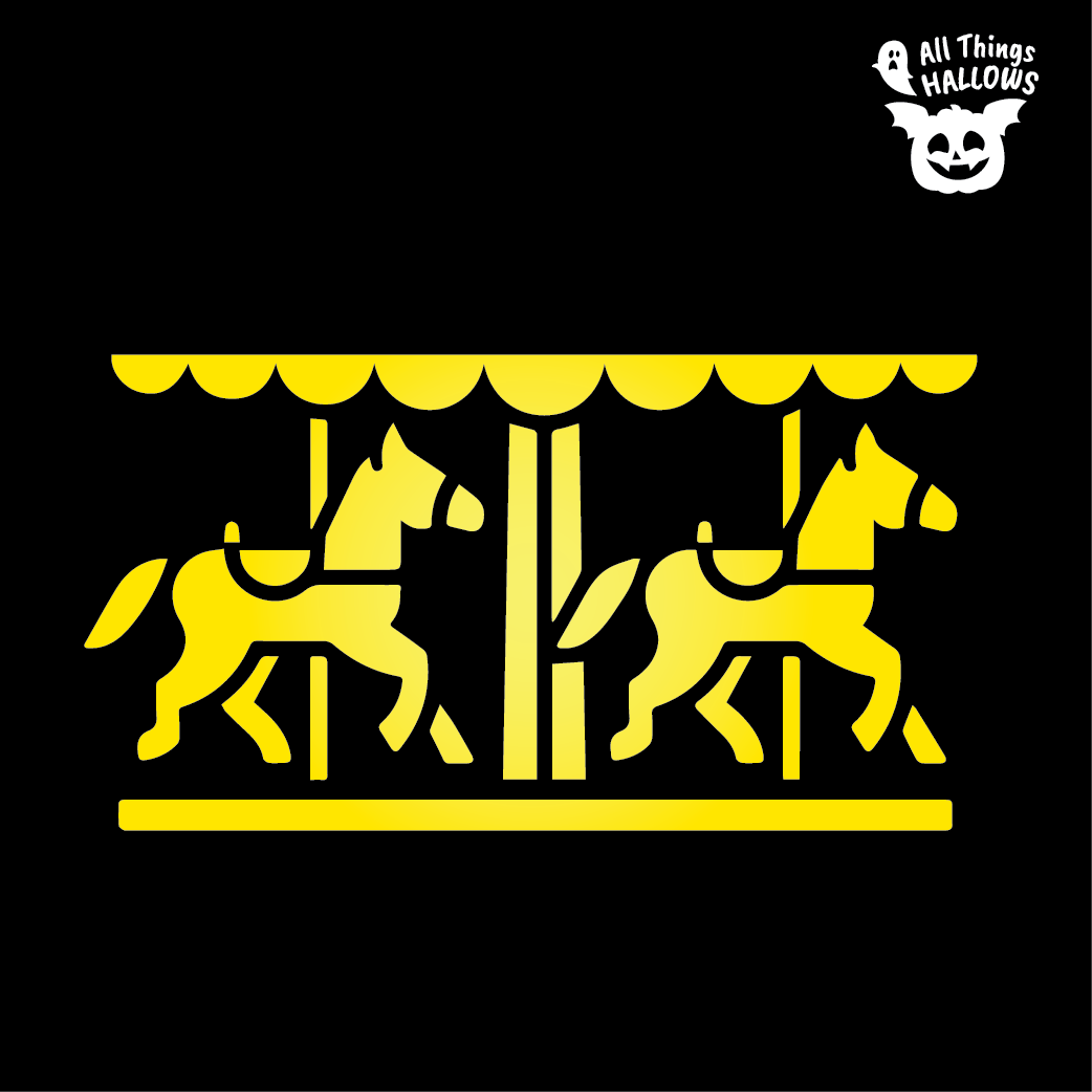 Carousel Horse Pumpkin Stencil