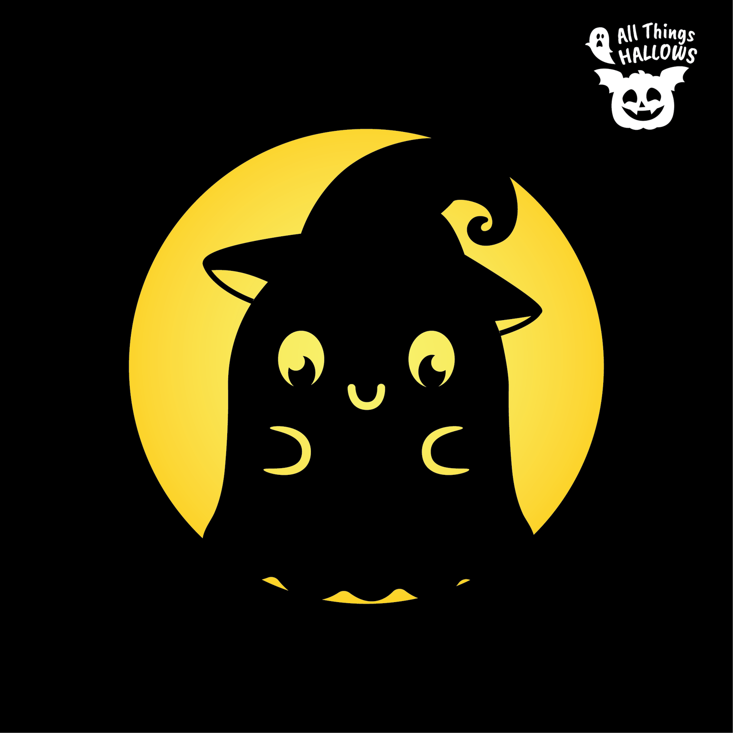 Cute Ghost Pumpkin Stencil
