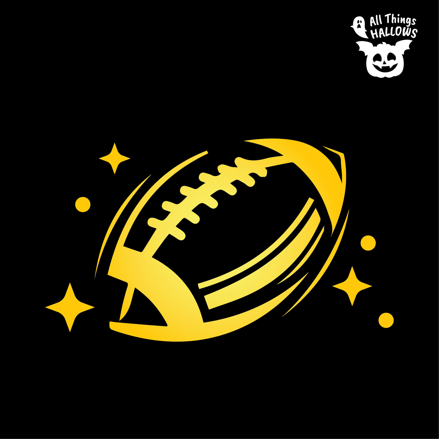 Football Pumpkin Stencil