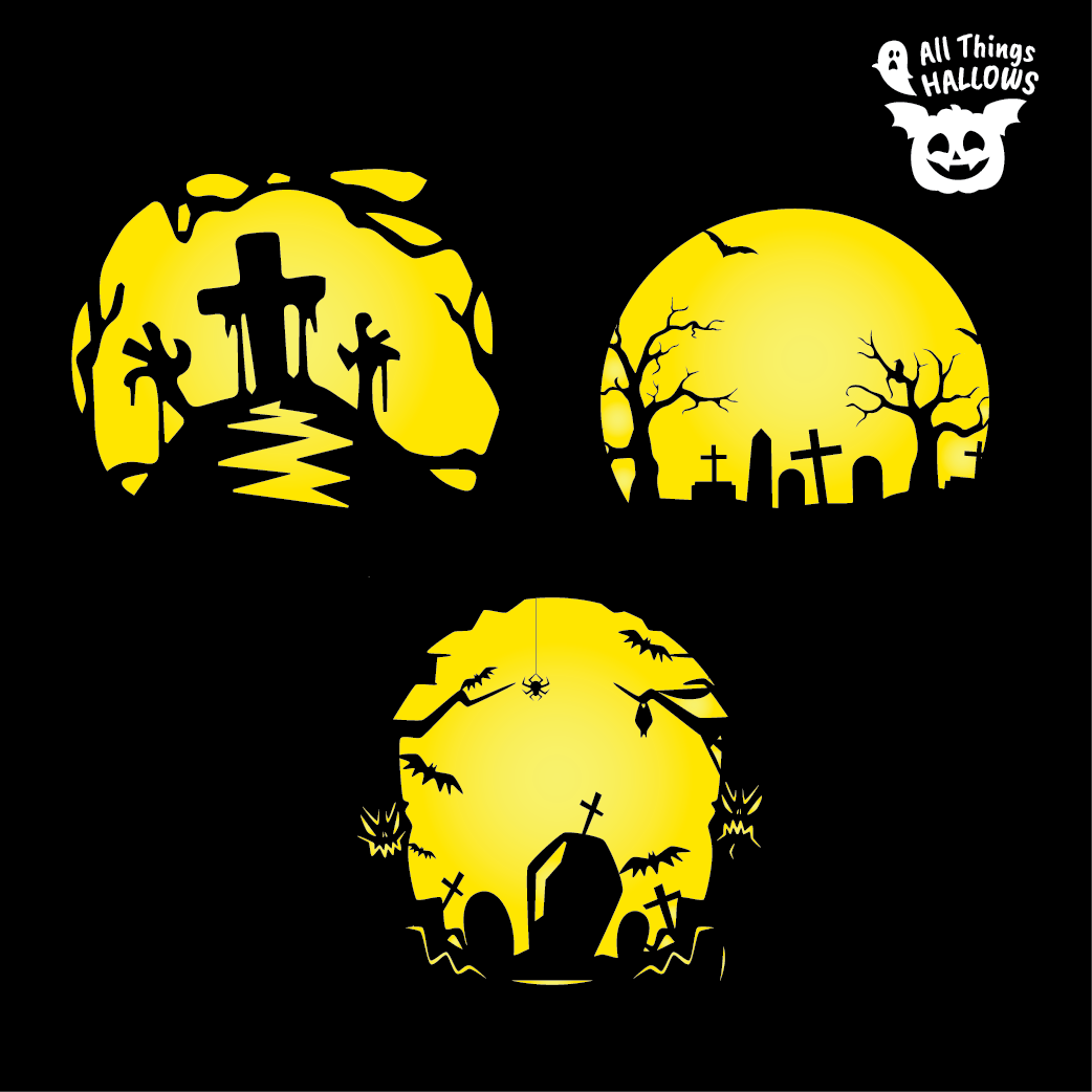 Graveyard Pumpkin Stencil