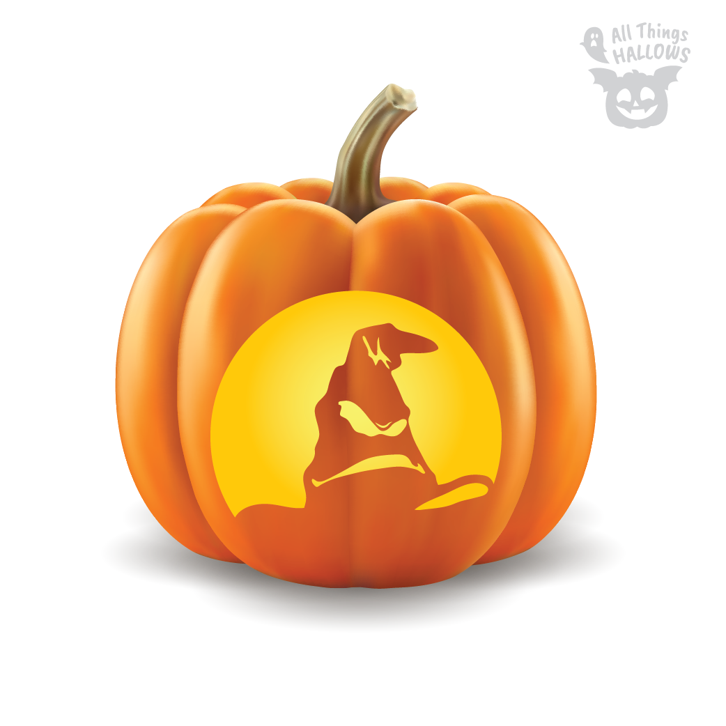 Sorting Hat Pumpkin Stencil