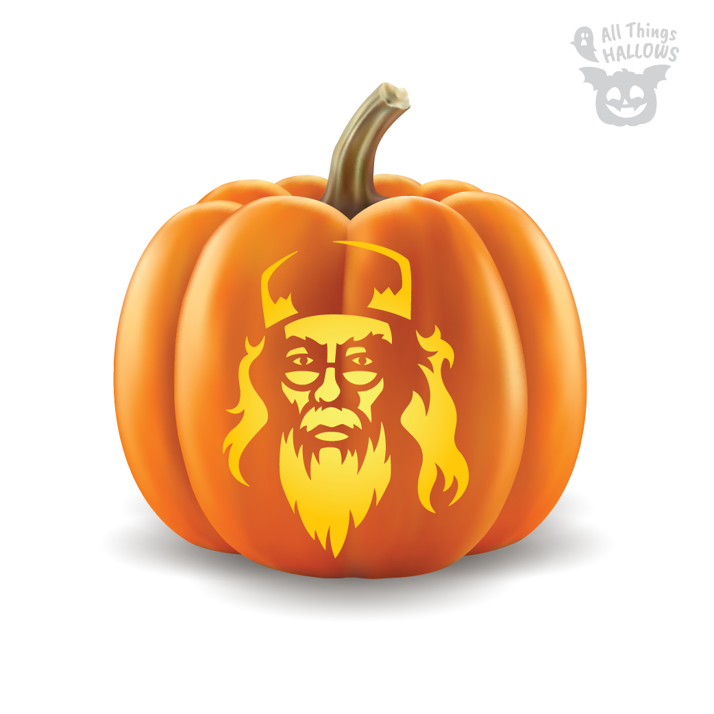 Dumbledore Pumpkin Stencil - Allthingshallows.com – AllThingsHallows pin-page