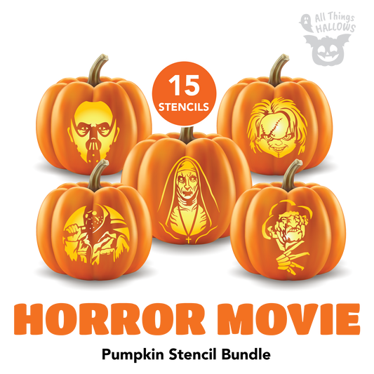 Horror Movie Pumpkin Stencil Bundle