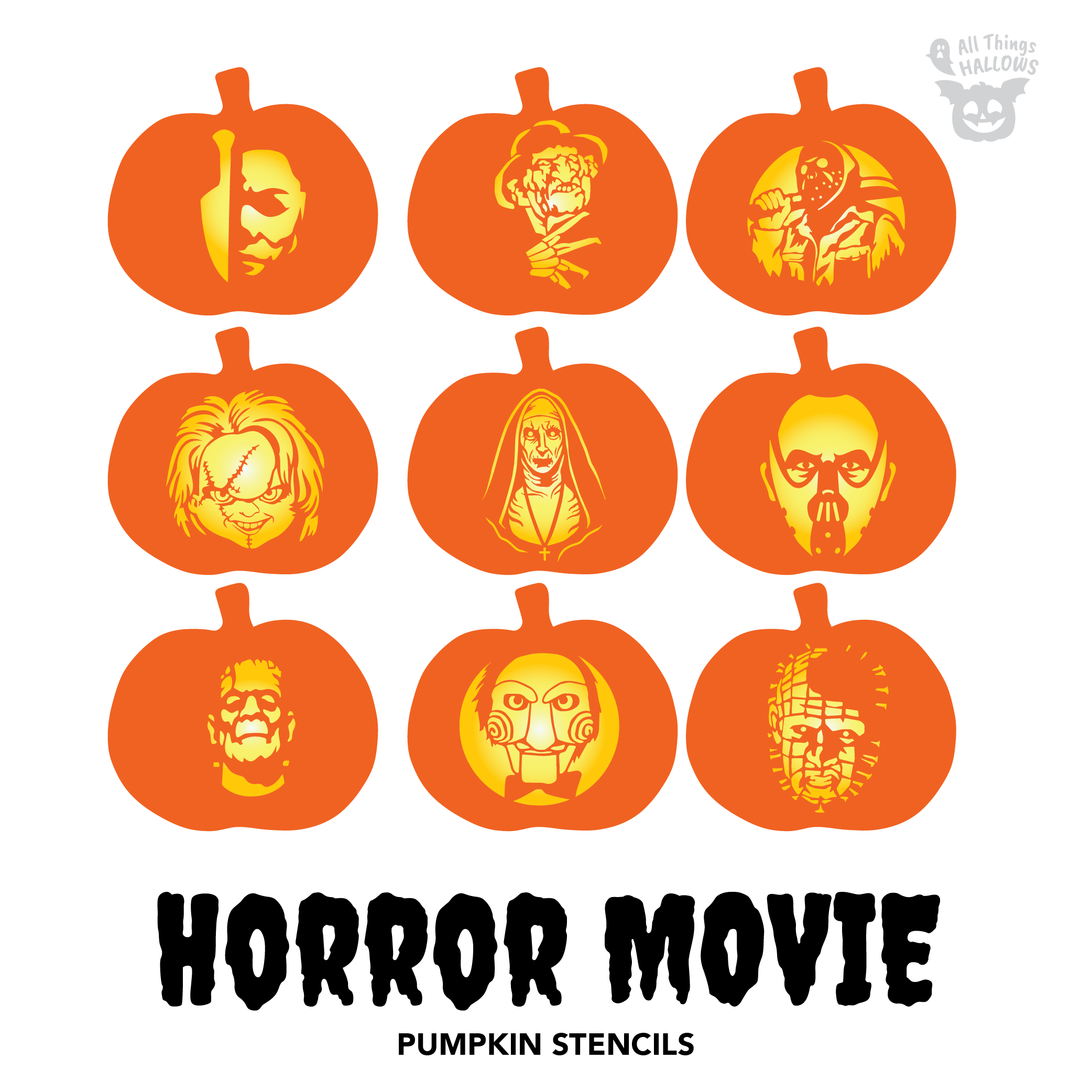 Horror Movie Pumpkin Stencils – AllThingsHallows