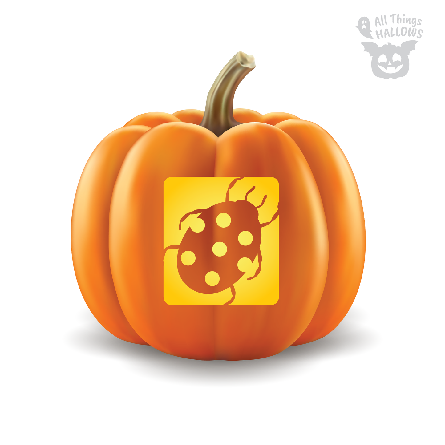 Ladybug Pumpkin Stencil