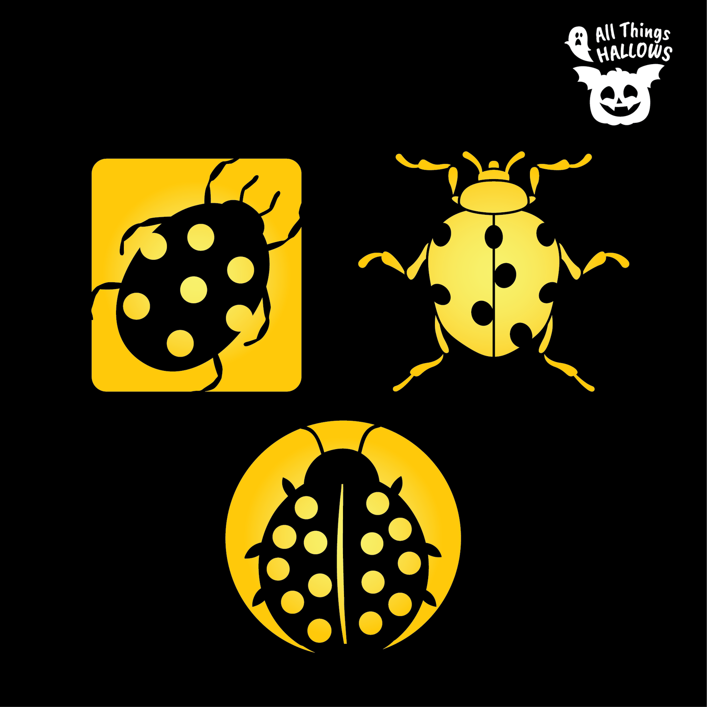 Ladybug Pumpkin Stencil