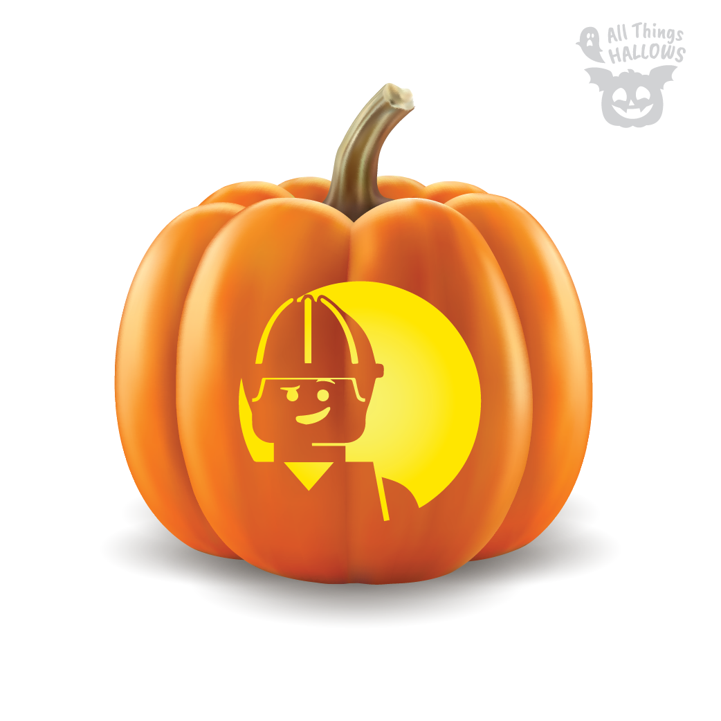 Lego Pumpkin Stencil
