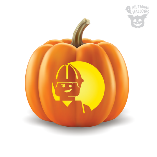 Lego Pumpkin Stencil