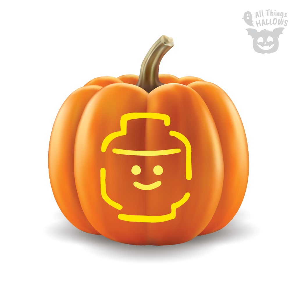 Lego Pumpkin Stencil