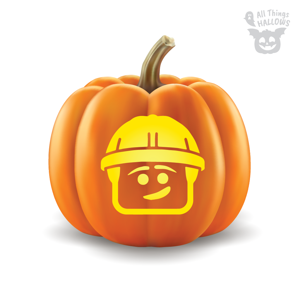 Lego Pumpkin Stencil