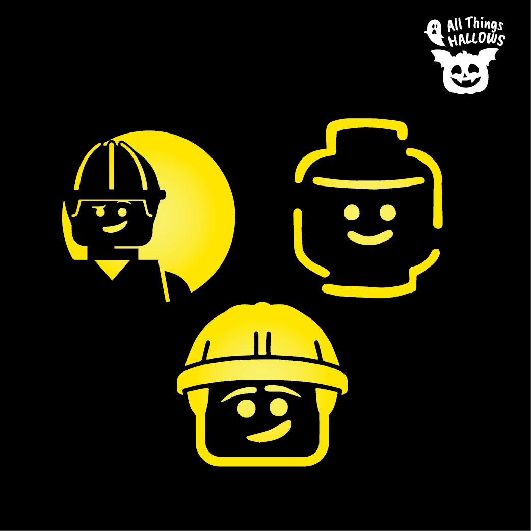 Lego Pumpkin Stencil