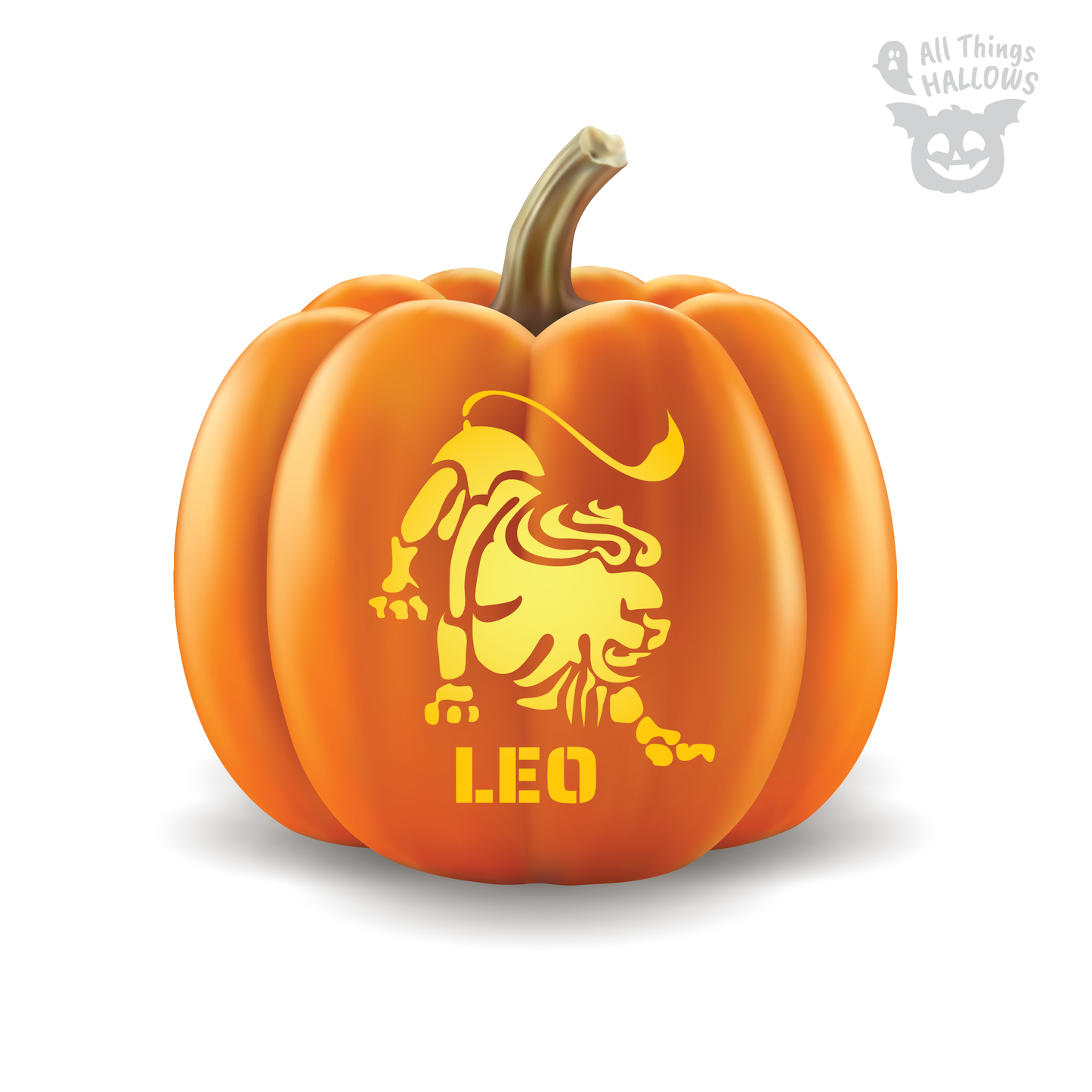 Leo Pumpkin Stencil