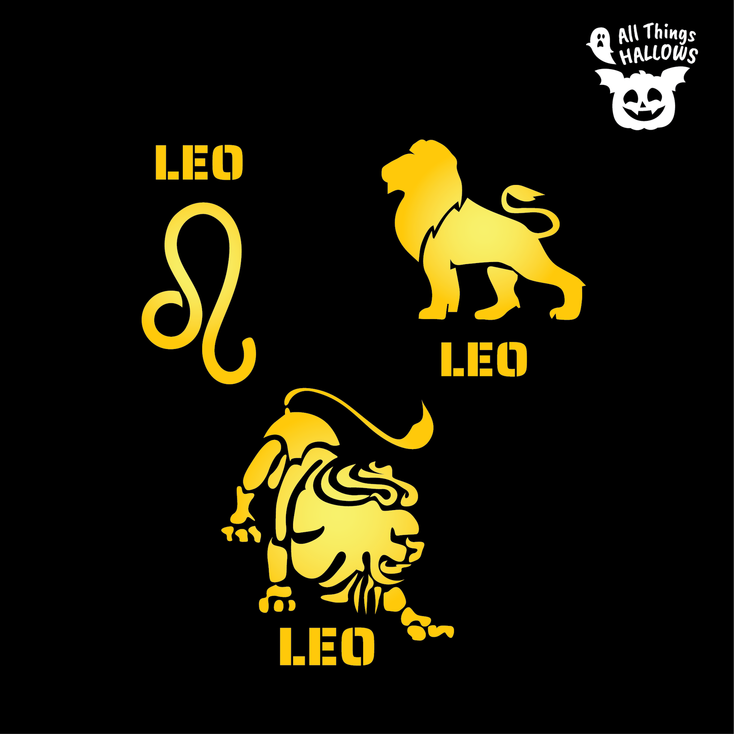 Leo Pumpkin Stencil
