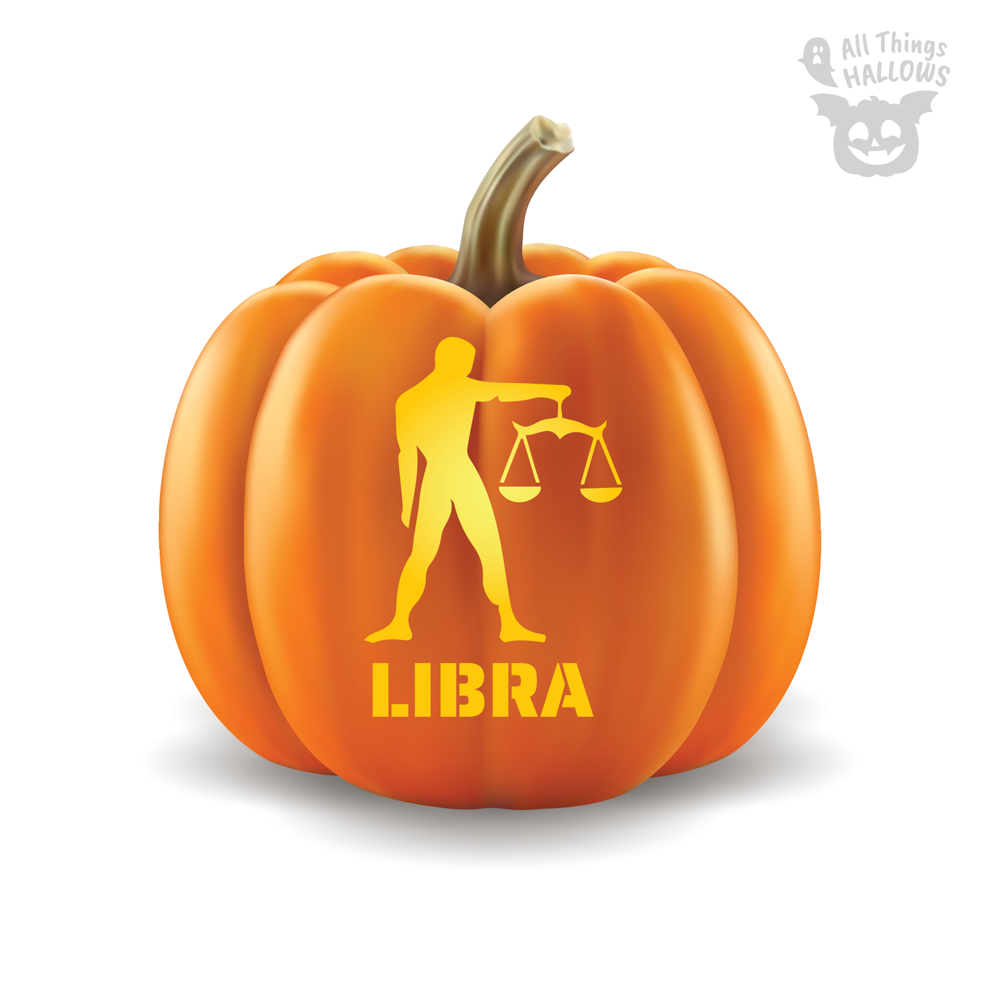 Libra Pumpkin Stencil