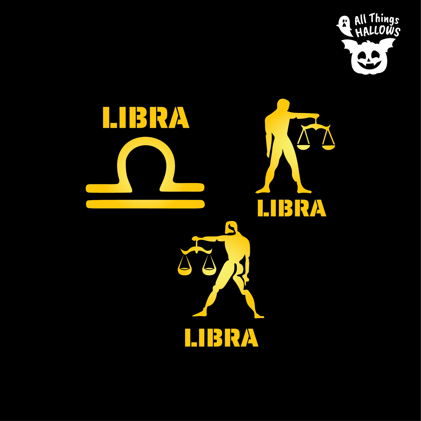 Libra Pumpkin Stencil