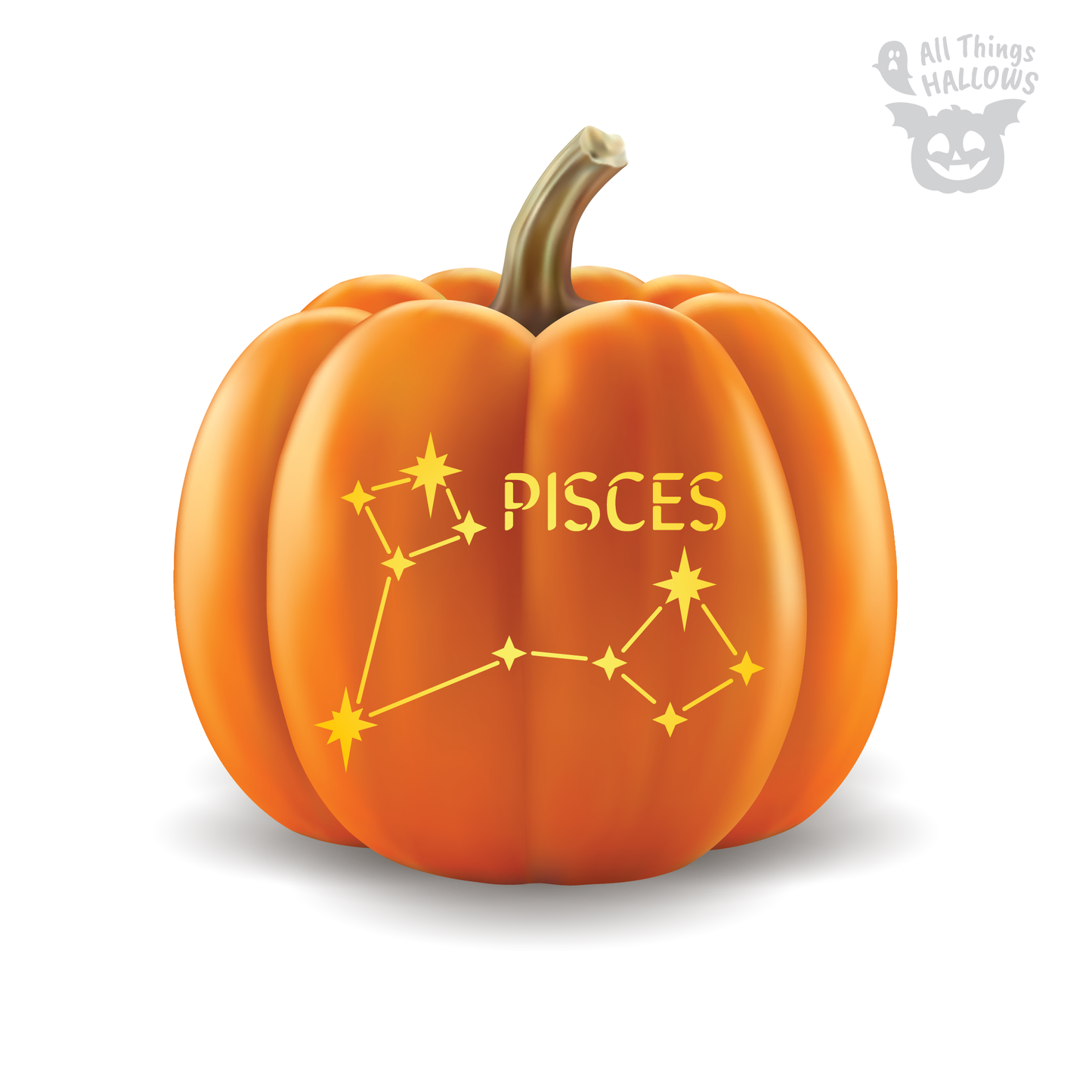Zodiac Constellations Pumpkin Stencil