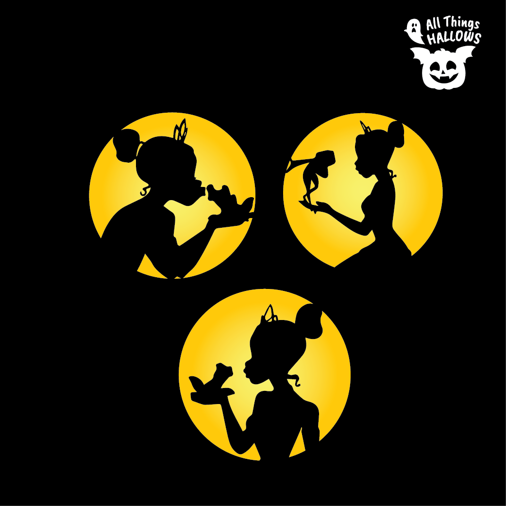 Princess and the Frog Pumpkin Stencil