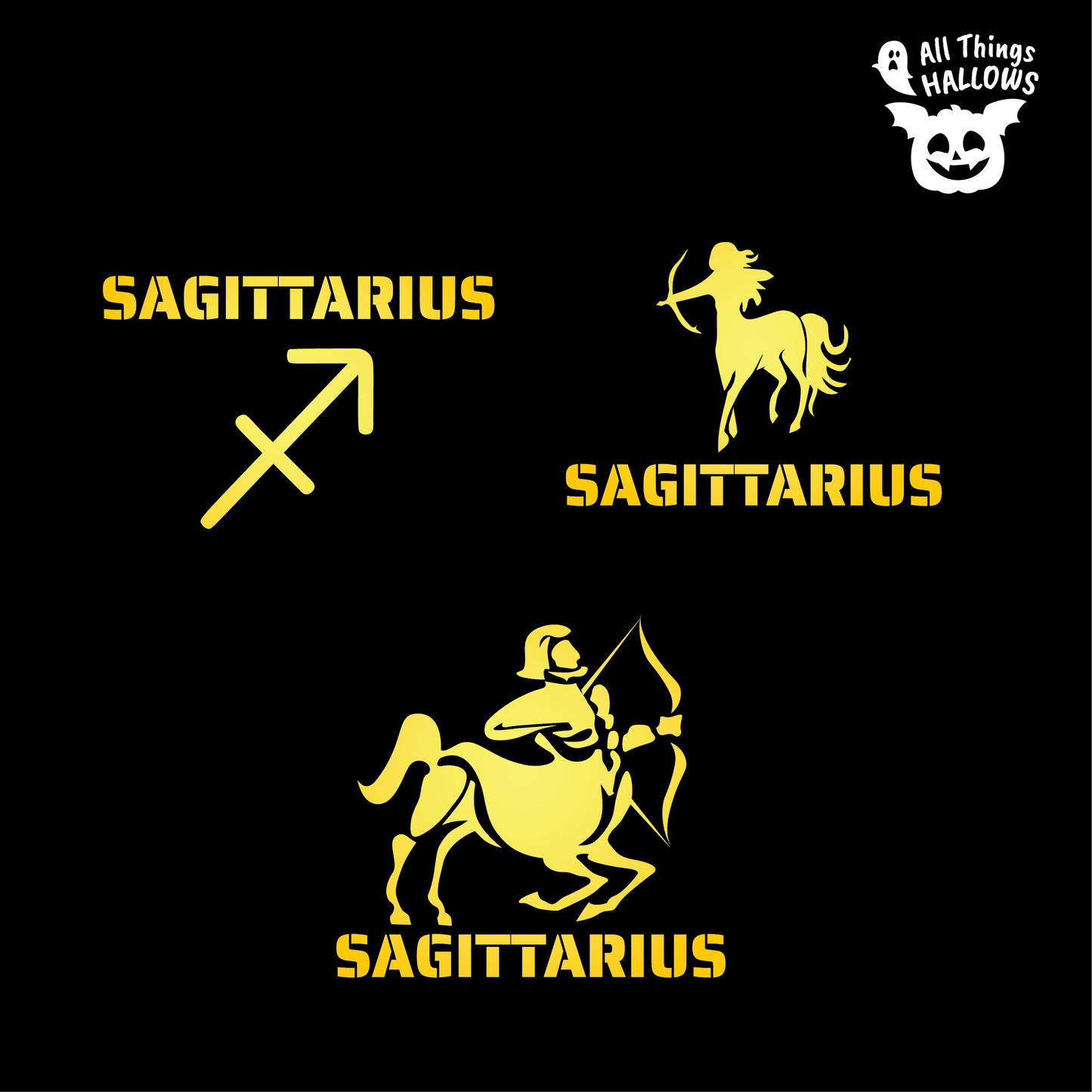 Sagittarius Pumpkin Stencil
