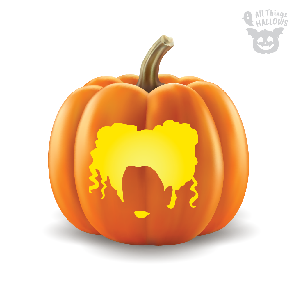 Sanderson Sisters Pumpkin Stencil