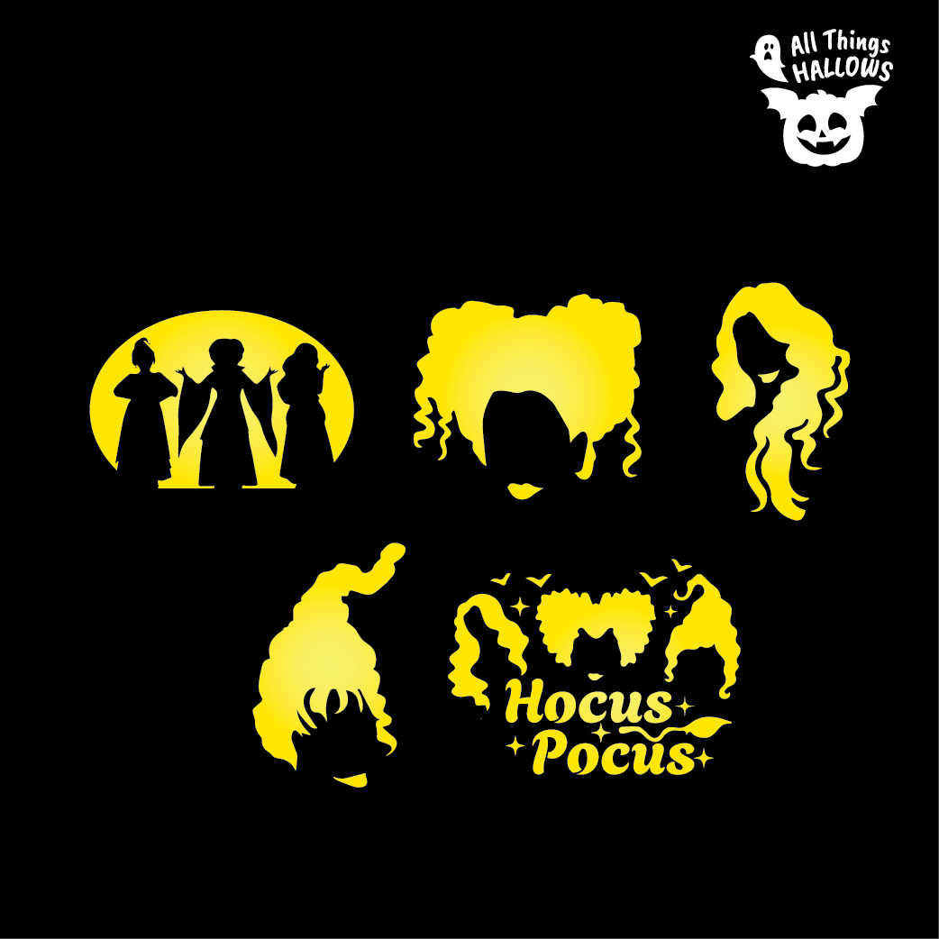 Sanderson Sisters Pumpkin Stencil