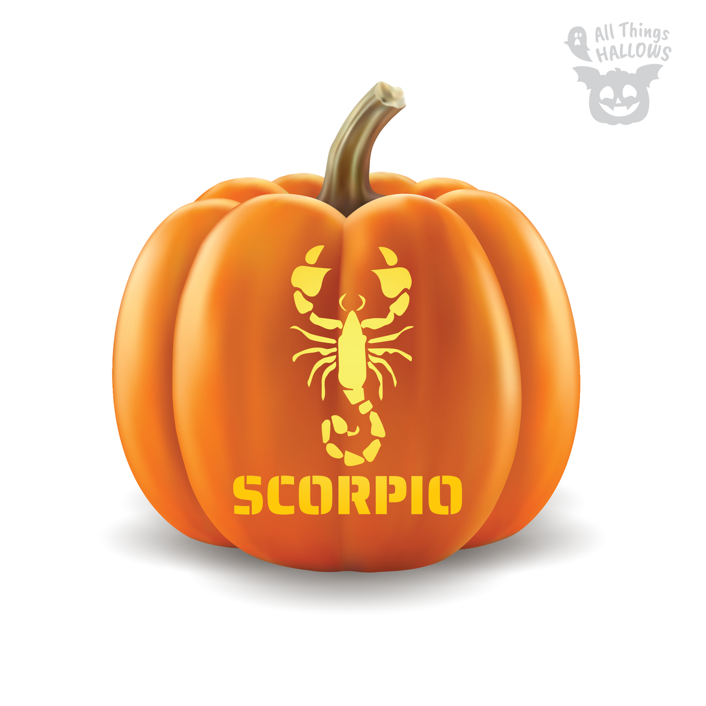 Scorpio Pumpkin Stencil