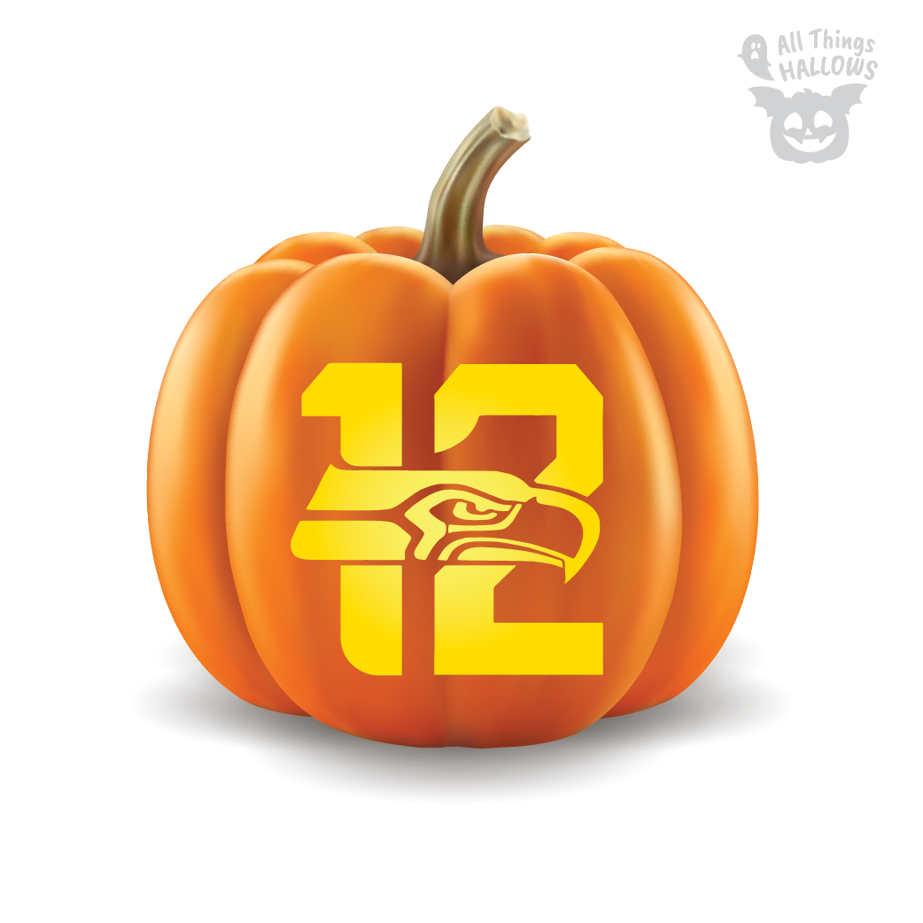 Seattle Seahawks Pumpkin Stencil