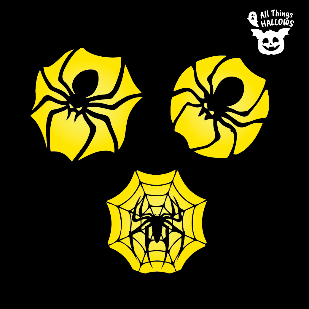 Spider Pumpkin Stencil
