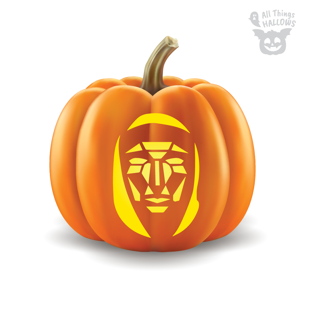 Squid Game Pumpkin Stencil