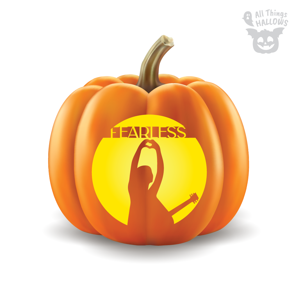 Taylor Swift Pumpkin Stencil