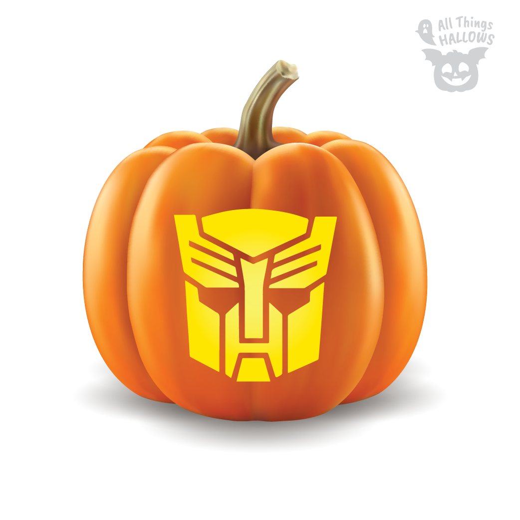 Transformers Pumpkin Stencil
