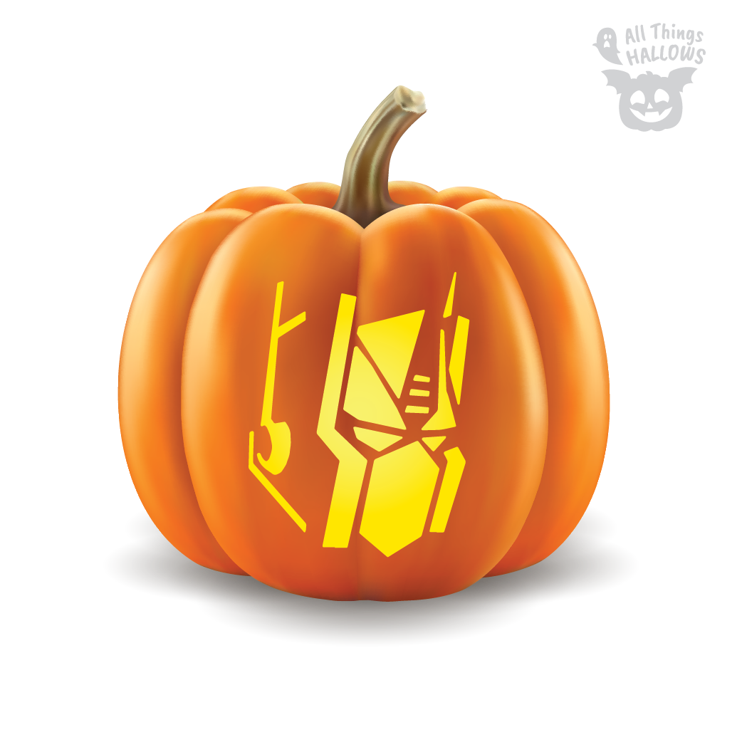 Transformers Pumpkin Stencil