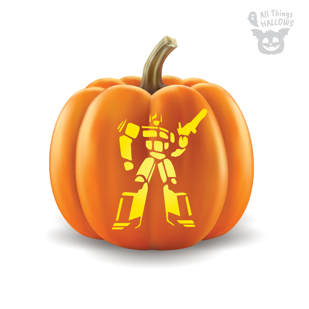 Transformers Pumpkin Stencil