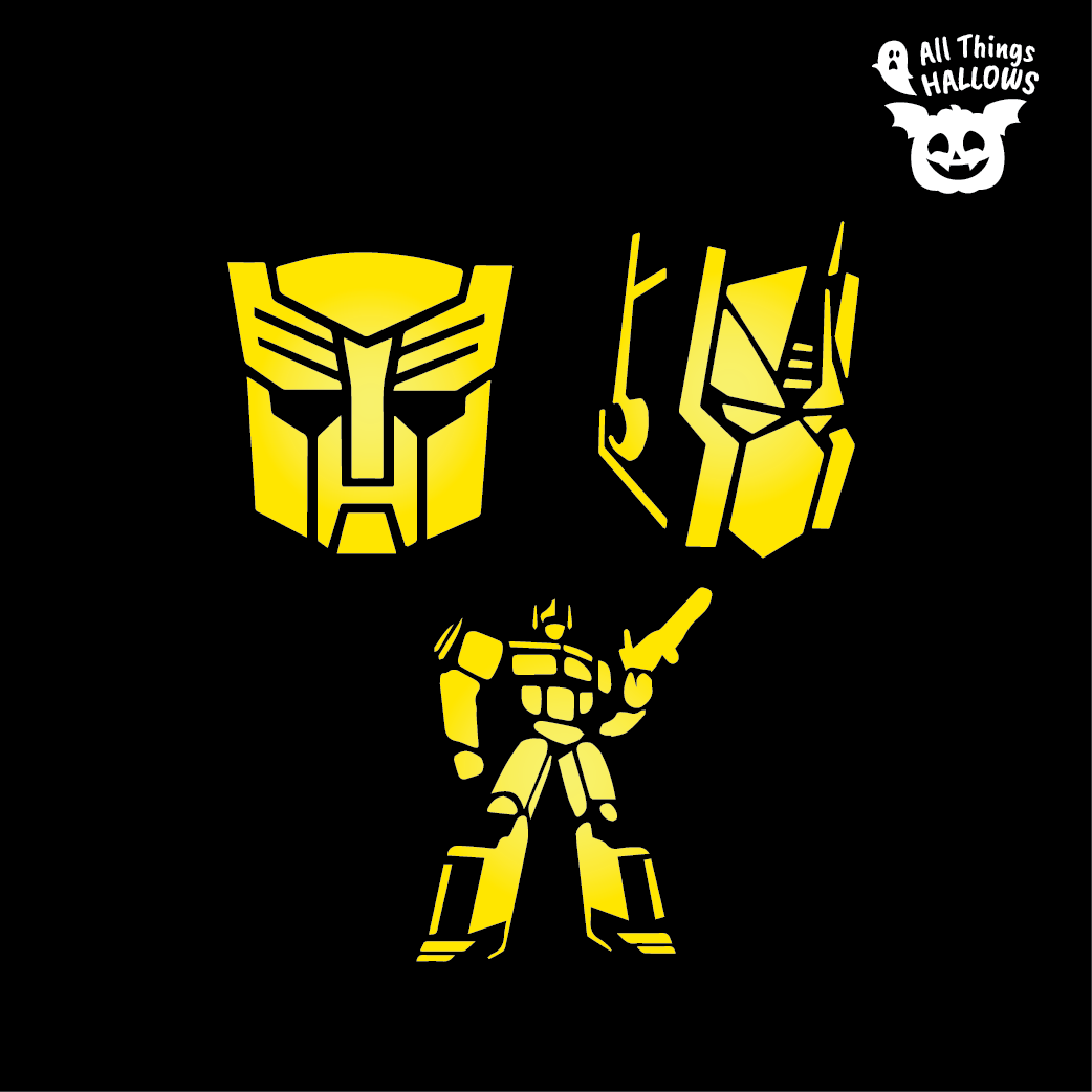 Transformers Pumpkin Stencil