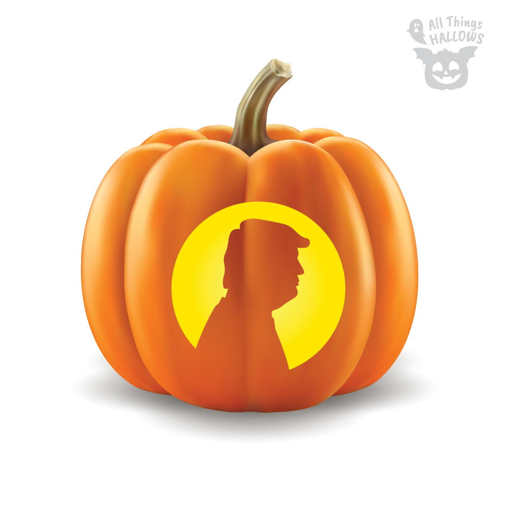 Donald Trump Pumpkin Stencil