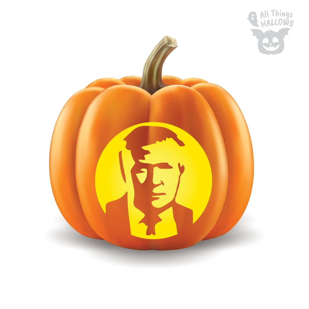 Donald Trump Pumpkin Stencil
