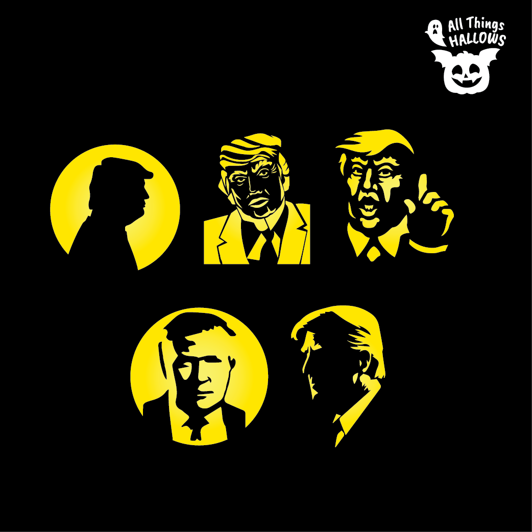 Donald Trump Pumpkin Stencil