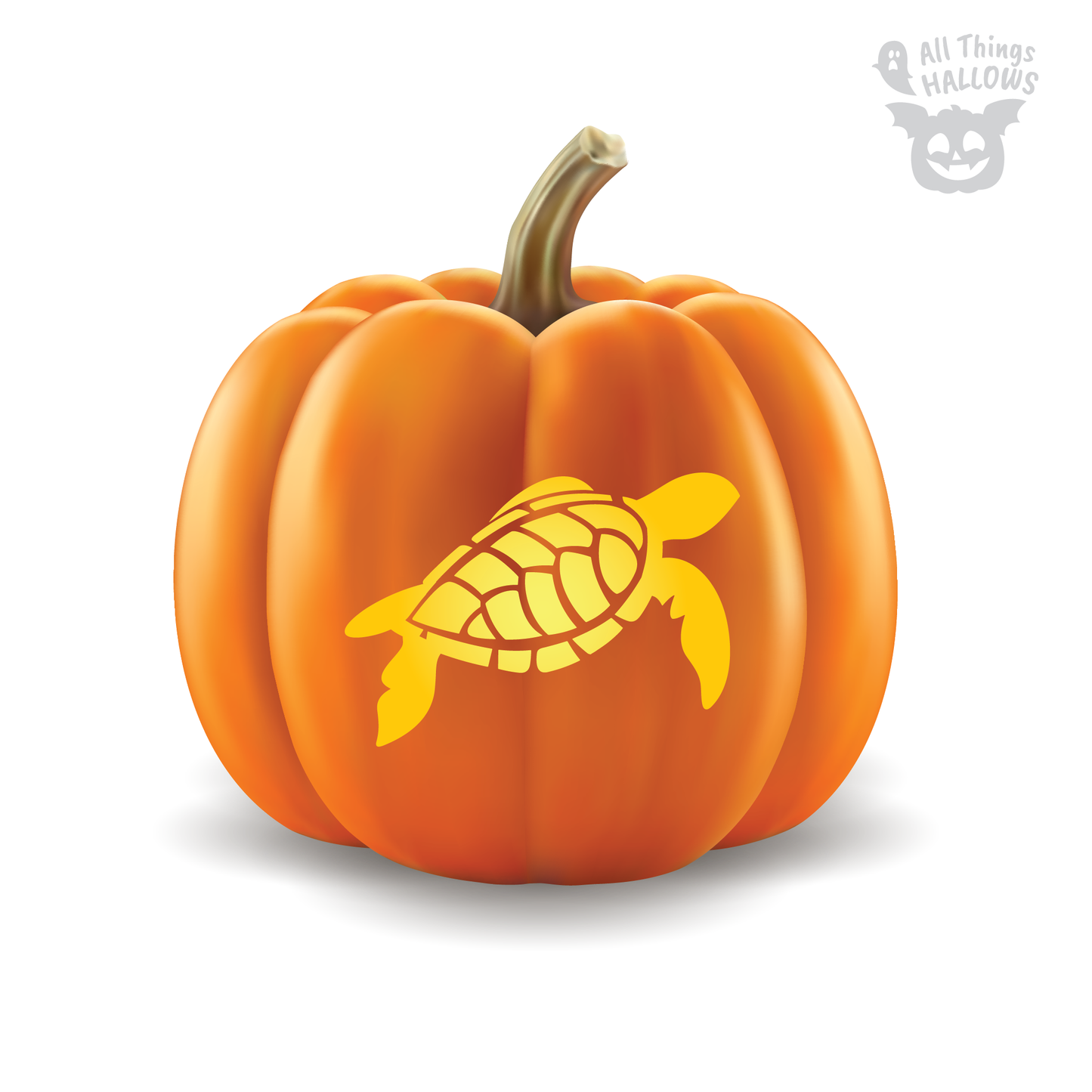 Turtle Pumpkin Stencil