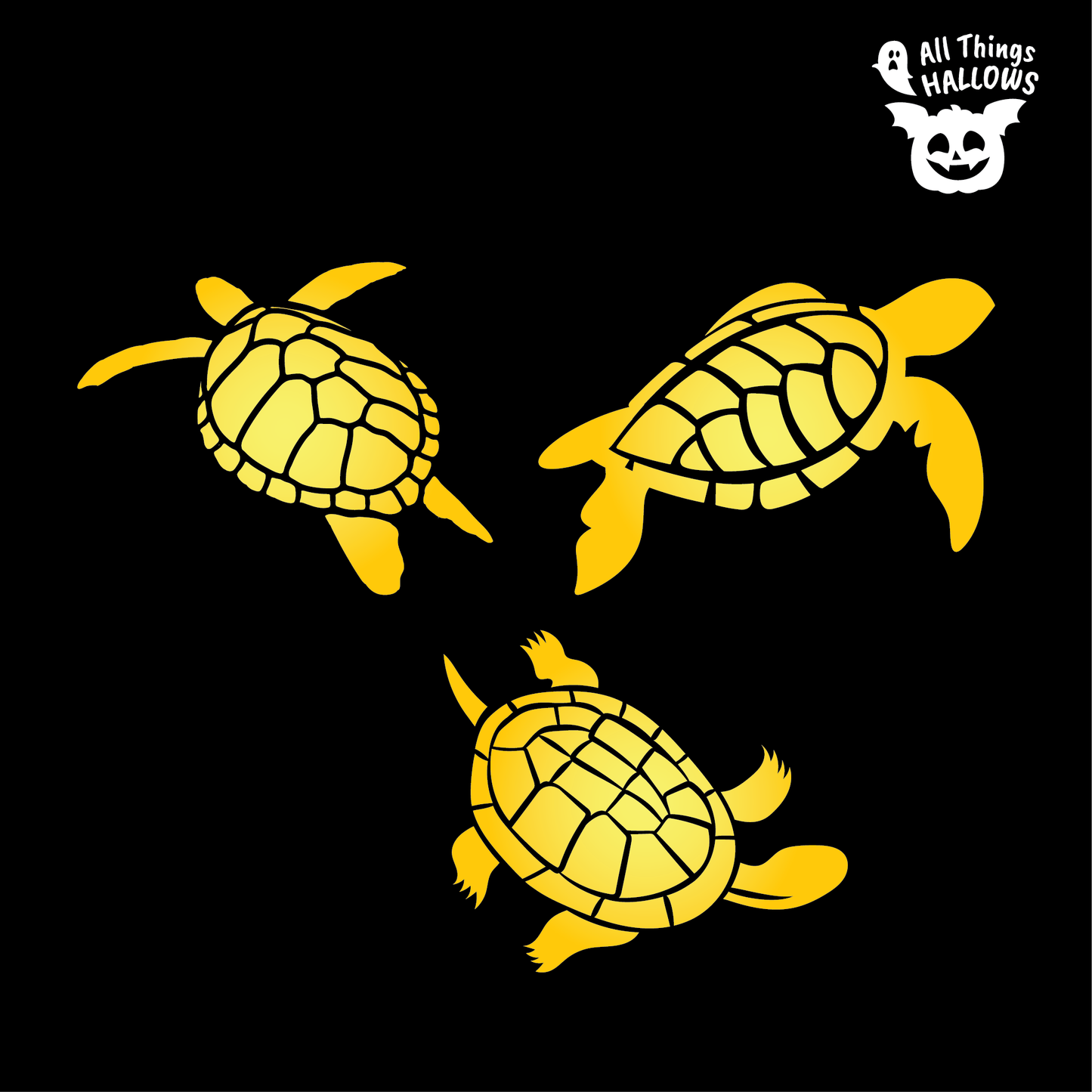 Turtle Pumpkin Stencil