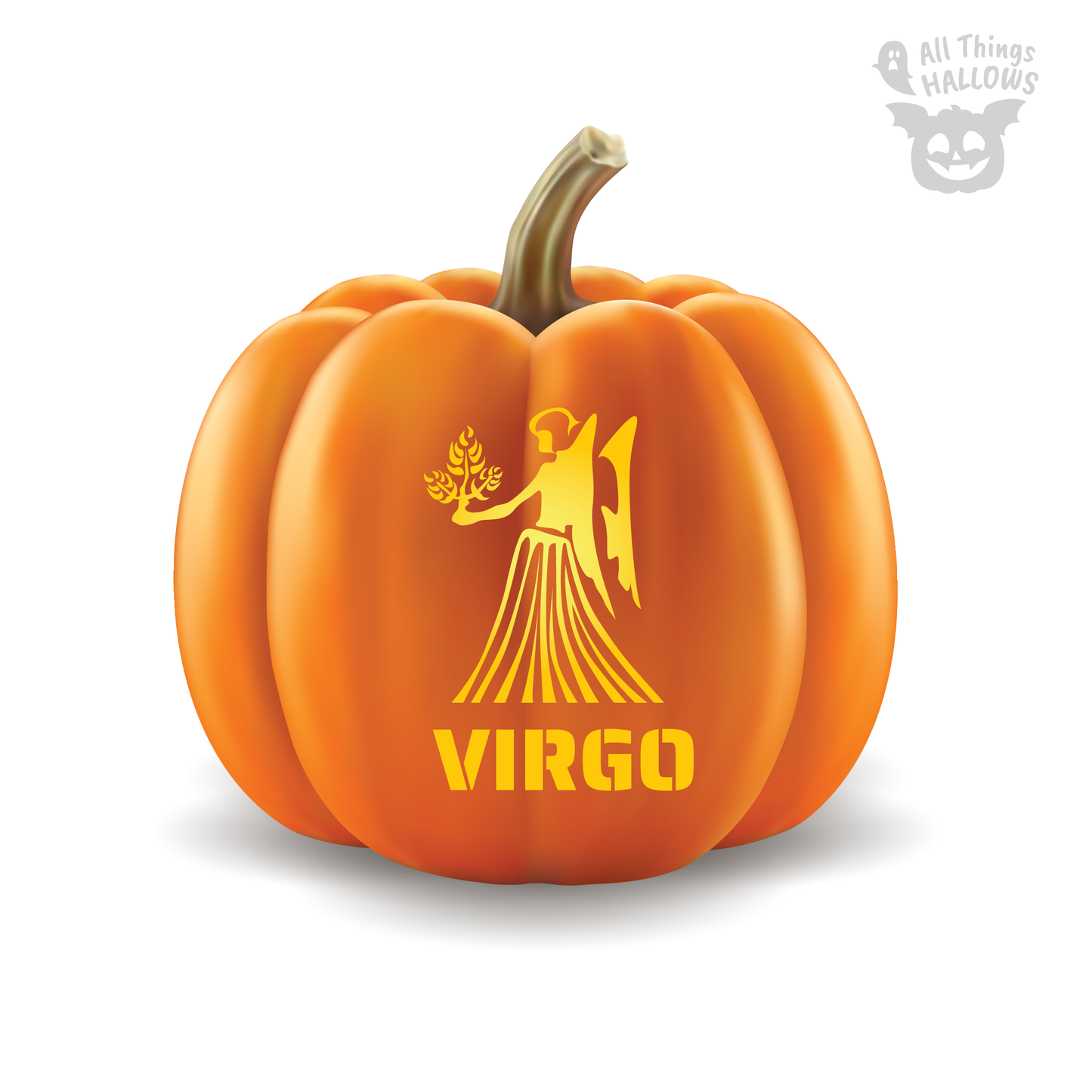 Virgo Pumpkin Stencil