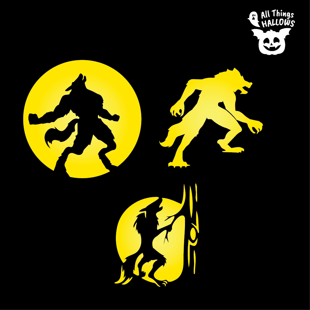 Werewolf Pumpkin Stencil