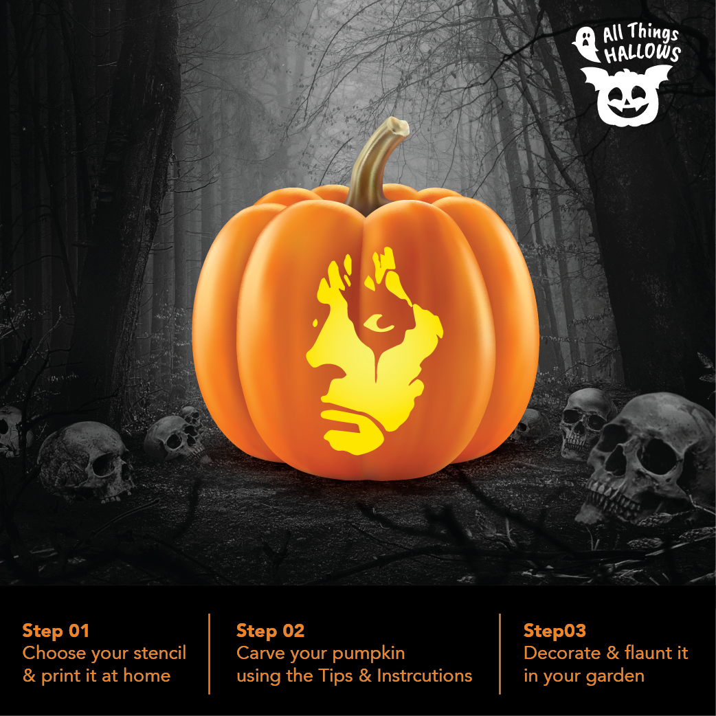 Alice Cooper Pumpkin Stencil