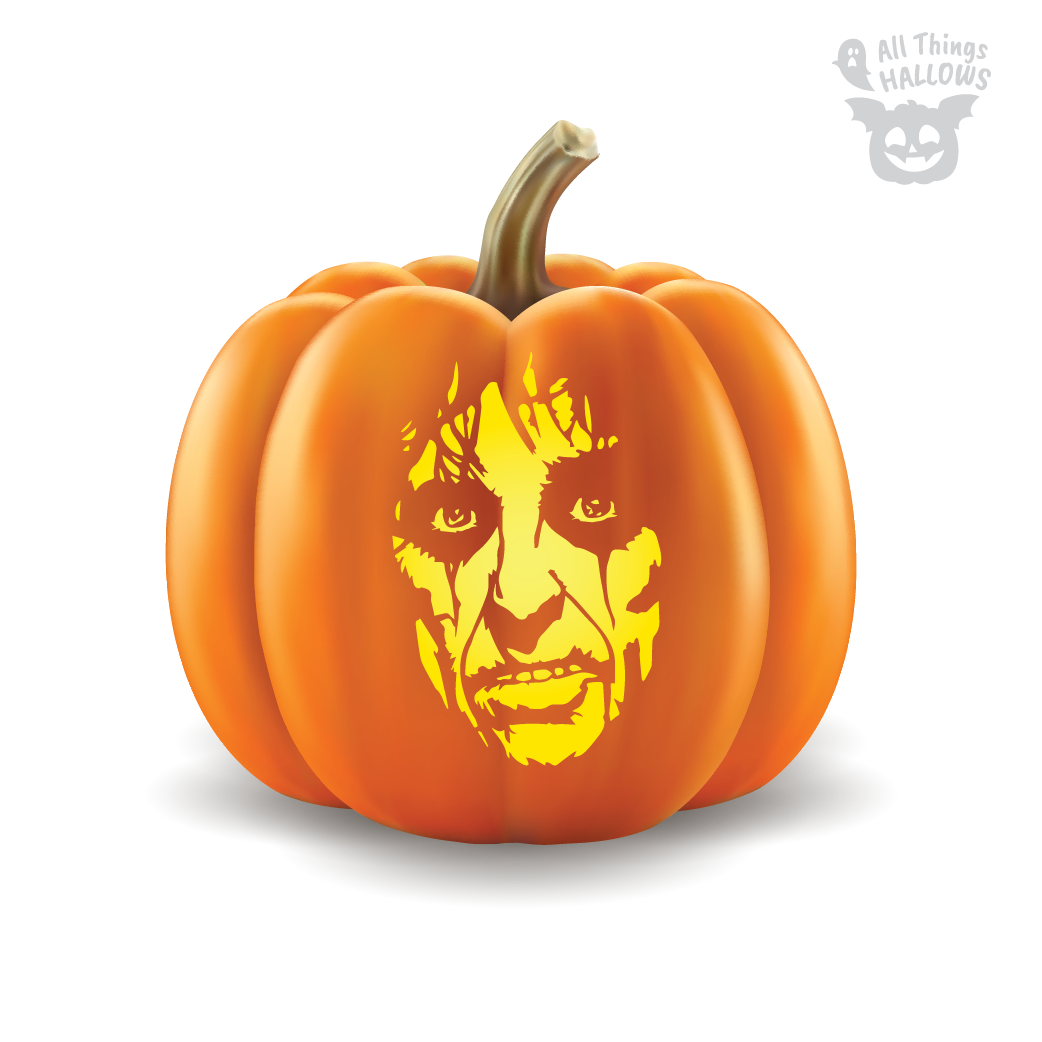 Alice Cooper Pumpkin Stencil