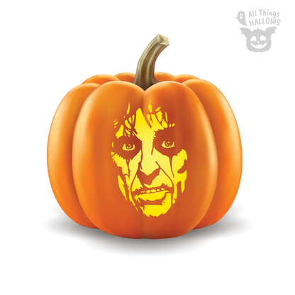 Alice Cooper Pumpkin Stencil