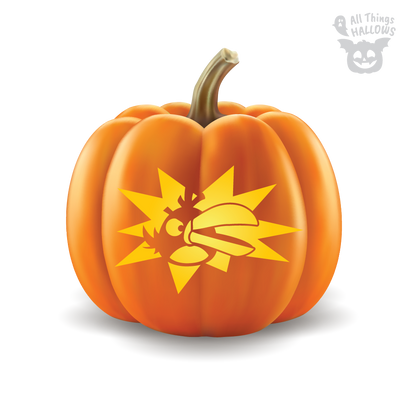 Angry Birds Hal Pumpkin Stencil