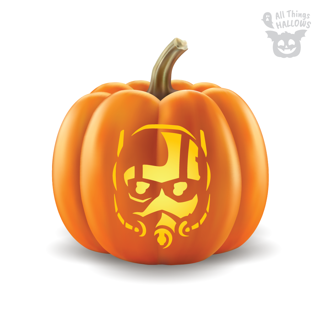 Ant Man Pumpkin Stencil