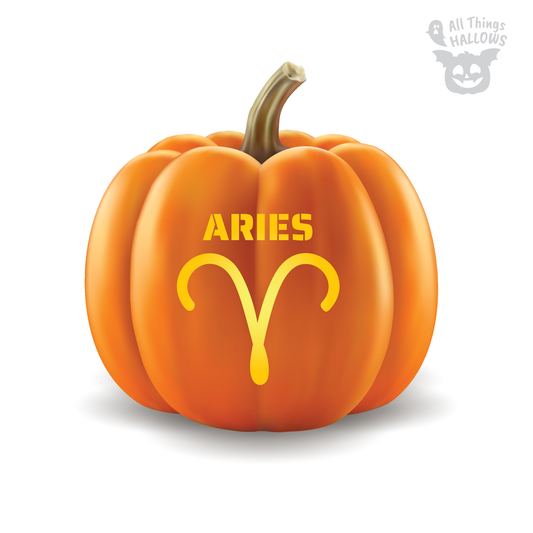Aries Pumpkin Stencil