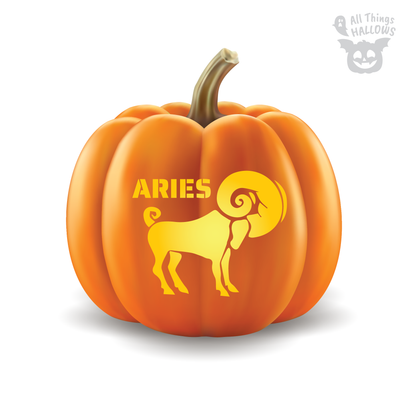 Aries Pumpkin Stencil