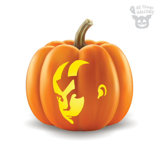 Avatar Aang Pumpkin Stencil